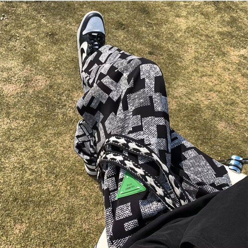 Quần Thể Thao Dáng Rộng Sọc Ca Rô Thời Trang Hàn Quốc Trẻ Trung