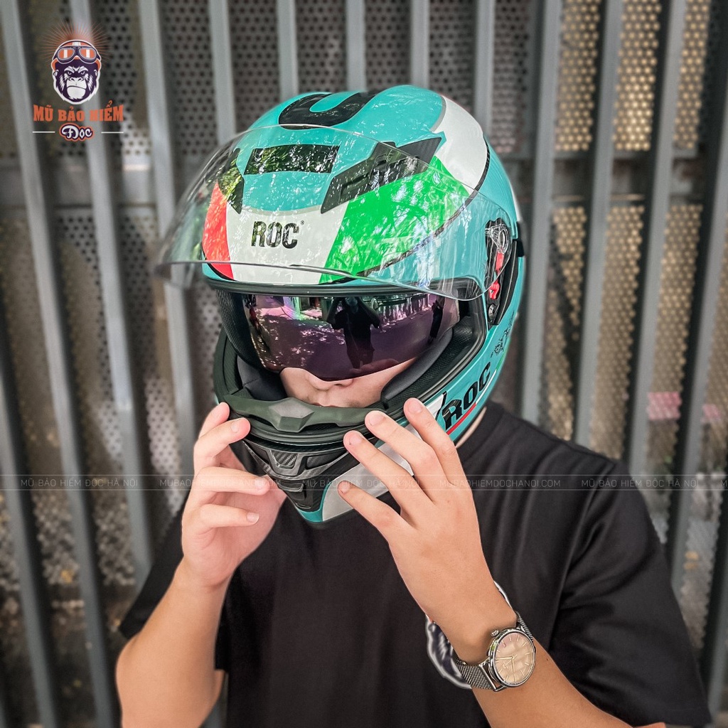 Fullface ROC 03 - 2 Kính - SALE SỐC - Nhiều Màu