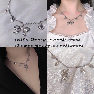 ROSY - DÂY CHUYỀN MẶT THIÊN THẦN PHỐI TRÁI TIM MINI