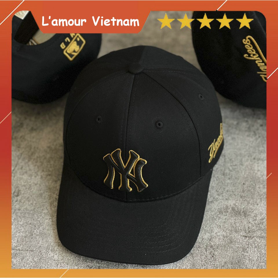 Nón lưỡi trai cao cấp New York Yankees unisex (2 màu Trắng/Đen)