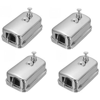 Combo 4 hộp đựng nước rửa tay treo tường inox 304 siêu bền 800ml