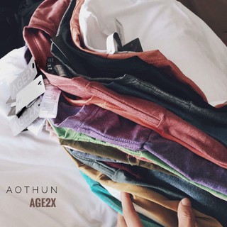 Combo quần jogger thun gân và áo thun AGE2X