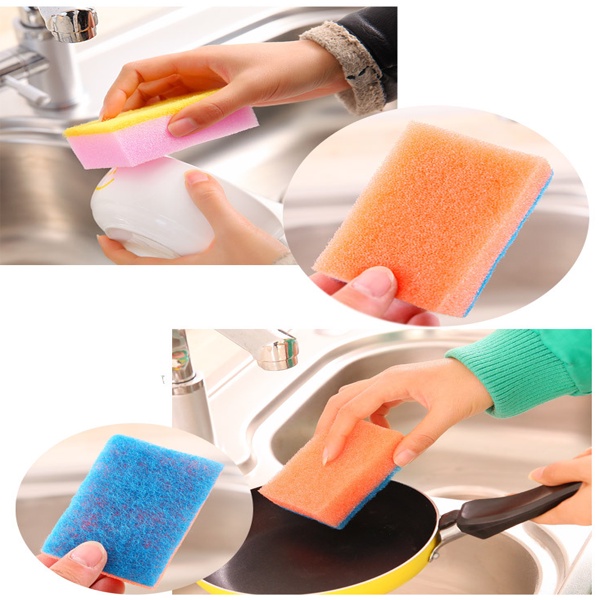Miếng cọ rửa chén bát tiện dụng - Miếng bọt biển cọ rửa xoong nồi