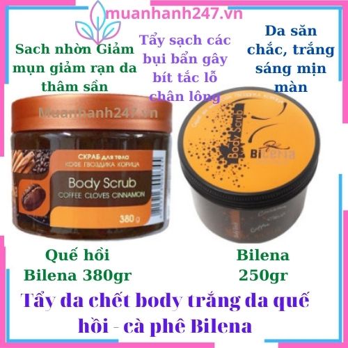 Tẩy da chết toàn thân, Tẩy tế bào chết quế hồi Bilena Nga 380g
