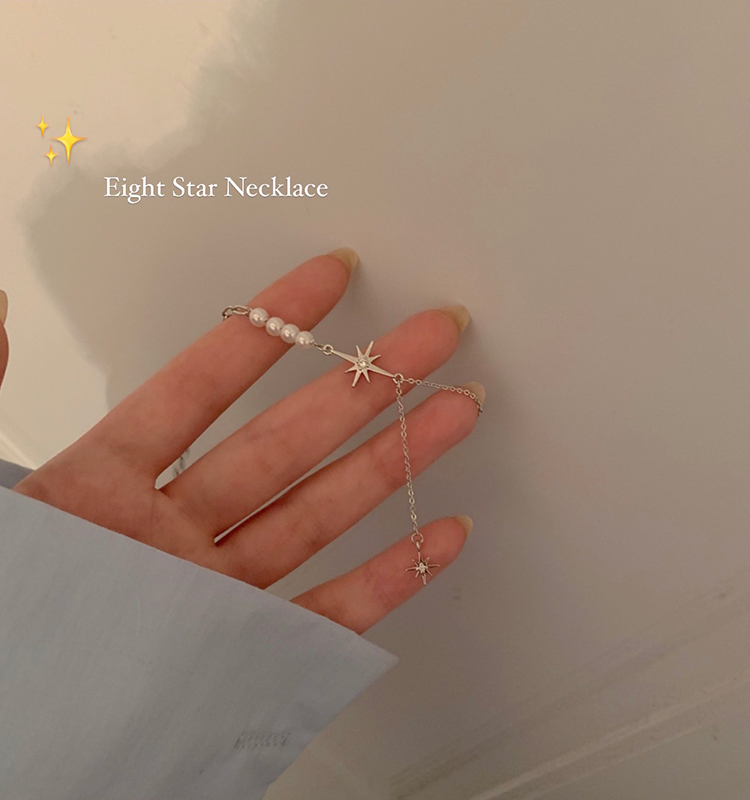 Vòng cổ đính ngọc trai xinh xắn theo phong cách Hàn Quốc cho nữ