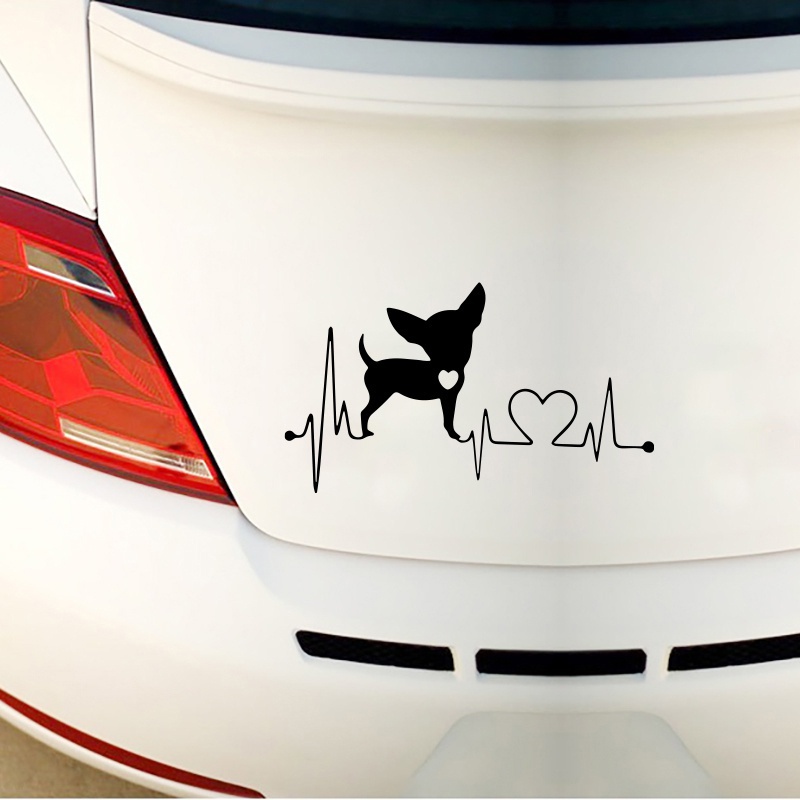 Miếng Dán Trang Trí Xe Hơi Họa Tiết Chân Chó Độc Đáo Bằng Vinyl Phản Quang Mới