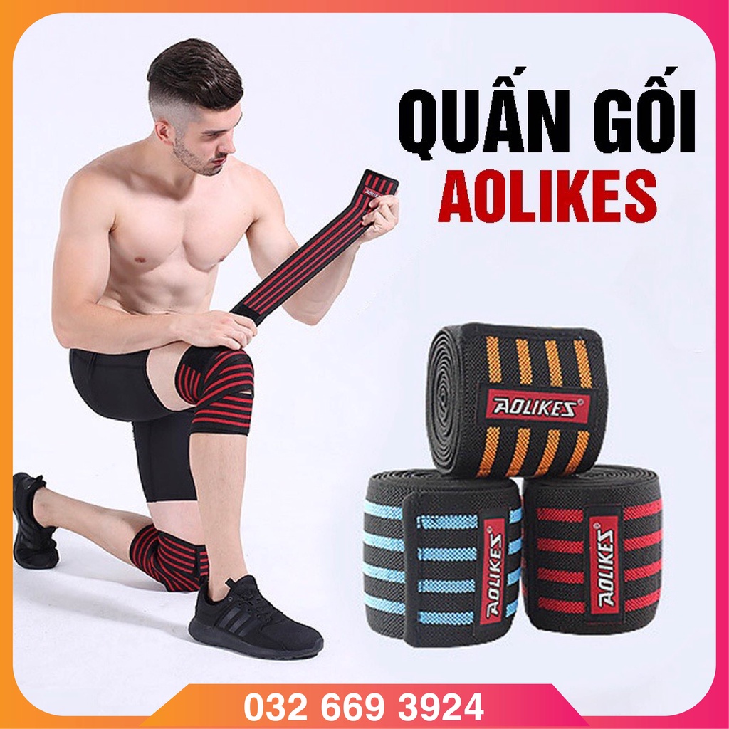 Dây Quấn Bảo Vệ Đầu Gối - Dây Quấn Gối Tập Gym - Bảo Vệ Đầu Gối Aolikes