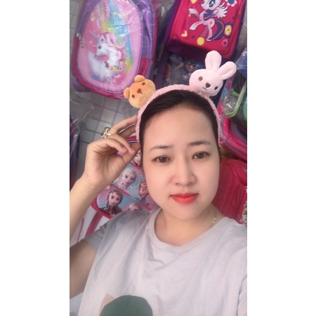 Bờm băng Đô nơ gấu cho bé gái và nữ