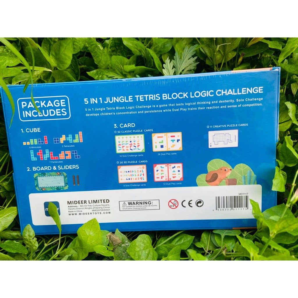 Bộ Đồ Chơi Mideer Logic challenge 5in1 Xếp hình thử thách trí tuệ 5 in 1 MD1117 toygarden