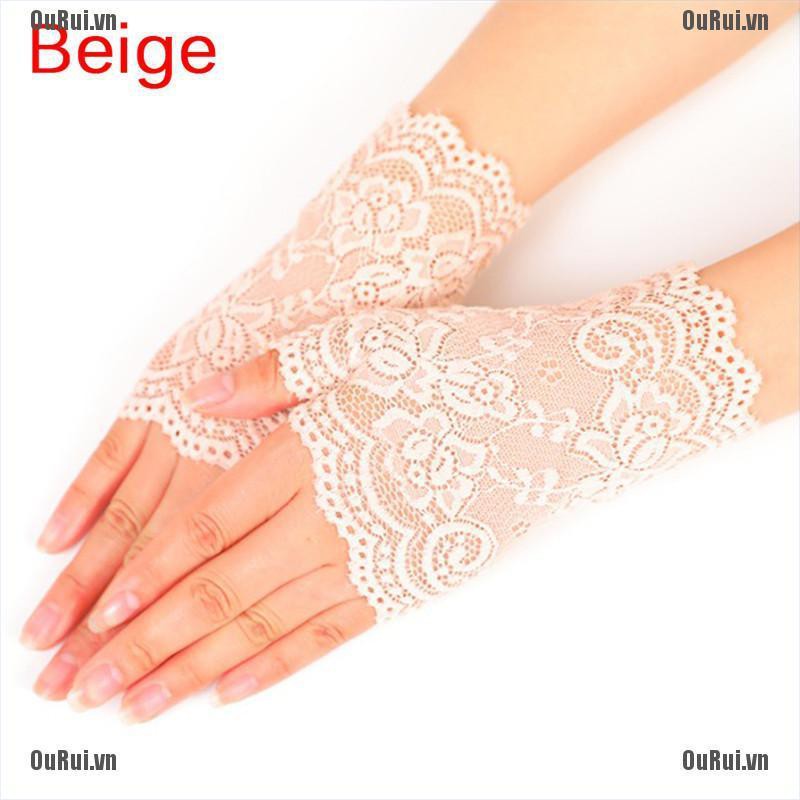 Găng Tay Phối Ren Thiết Kế Quyến Rũ Cho Nữ