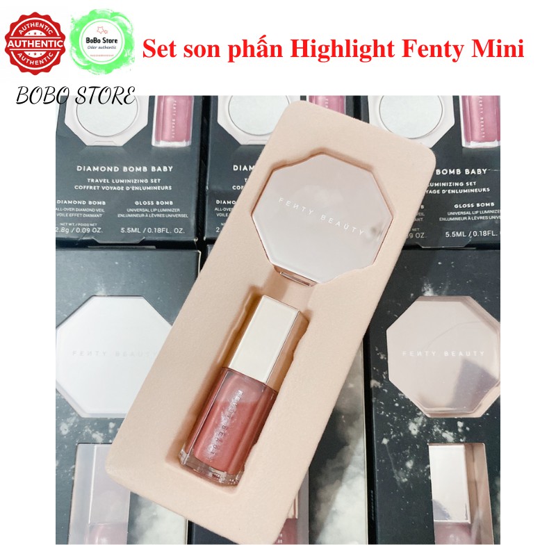 Set son phấn Highlight Fenty Mini