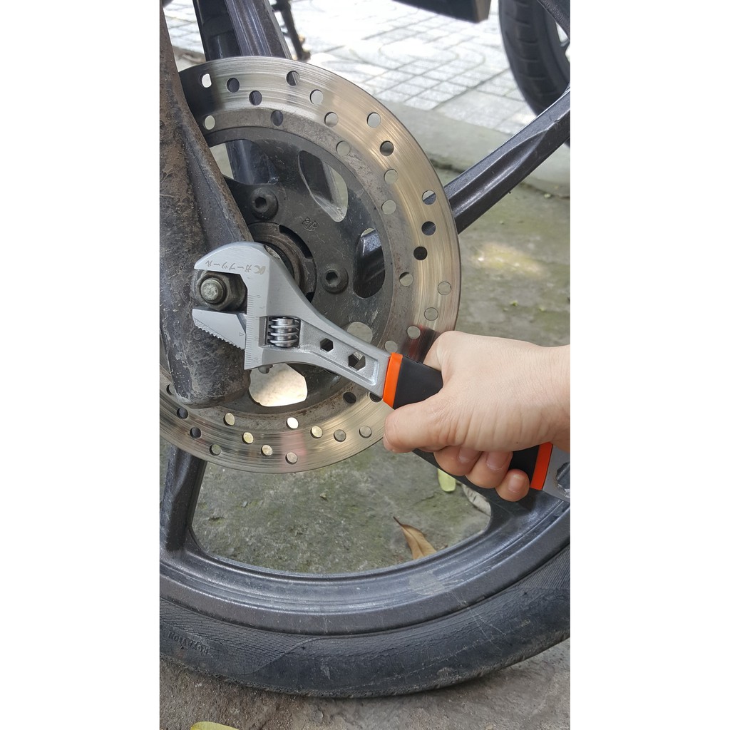 CỜ LÊ- MỎ LẾT TAY BỌ CAO SU CAO CẤP KAPUSI 8 INCH THÉP CRV