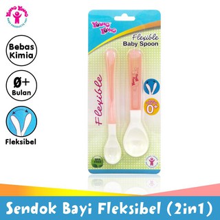 Set 2 Muỗng Cho Bé Uống Bia IL-220 Linh Hoạt Không Chứa BPA