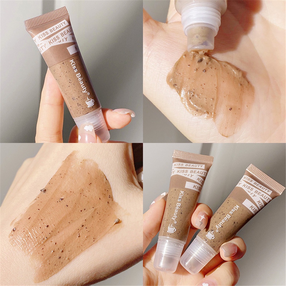 [Hàng mới về] Tẩy tế bào chết môi Kiss Beauty dưỡng ẩm chống nếp nhăn căng mọng