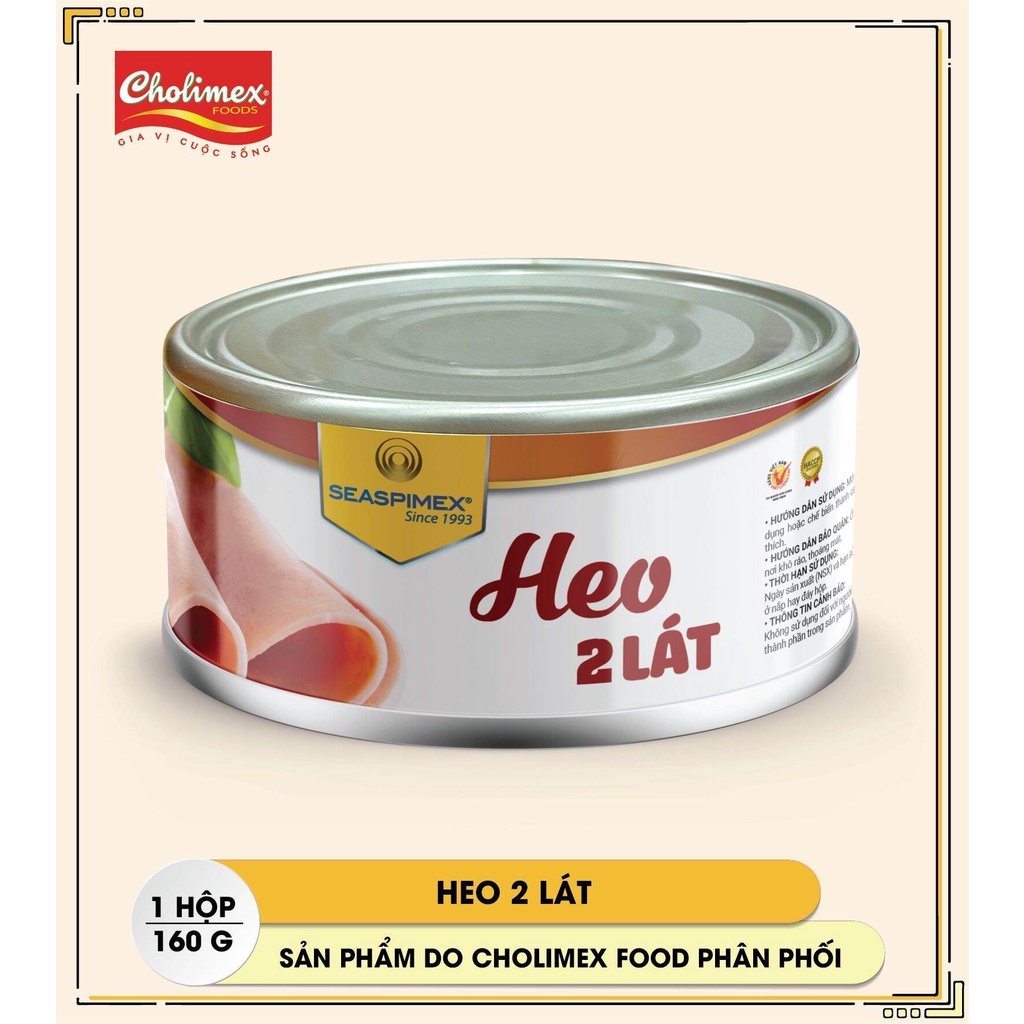 Heo 2 lát Seaspimex siêu ngon, siêu tiện lợi 160g