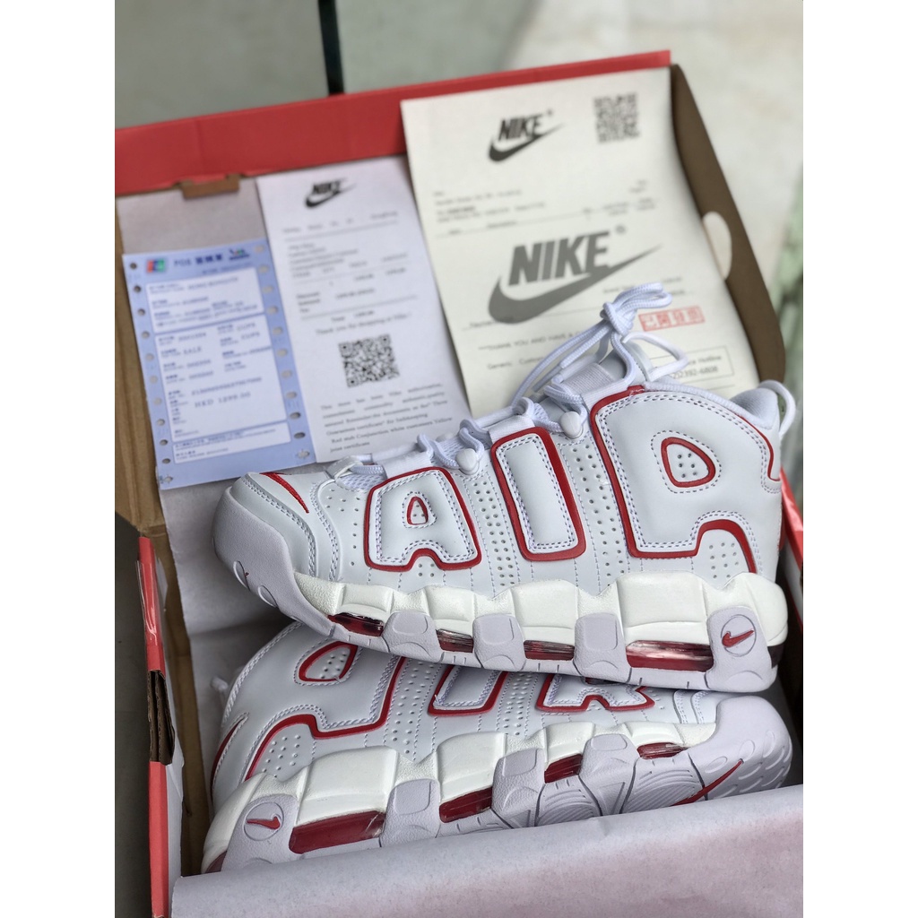 [ẢNH THẬT + FULL BOX BILL] Giày thể thao Nike_Uptempo đế hơi màu trắng, Giày sneaker jodan nam nữ, năng động trẻ trung