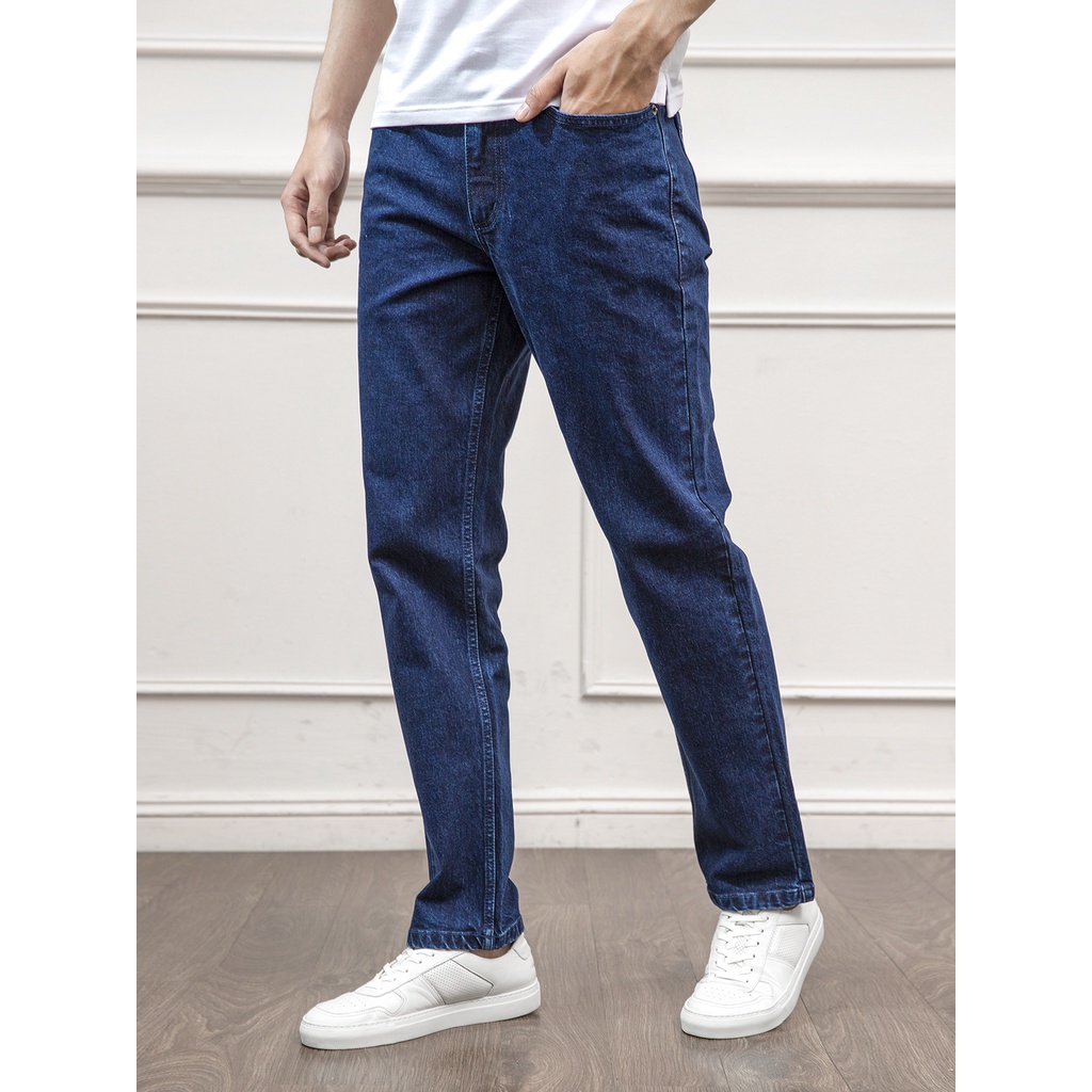 Quần Jeans ARISTINO phom Regular fit suông, mềm mại, xốp nhẹ và thoáng khí - AJN00701