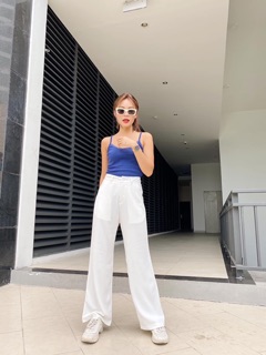Áo Croptop 2 Dây Phối Ren ( Ảnh Thật )