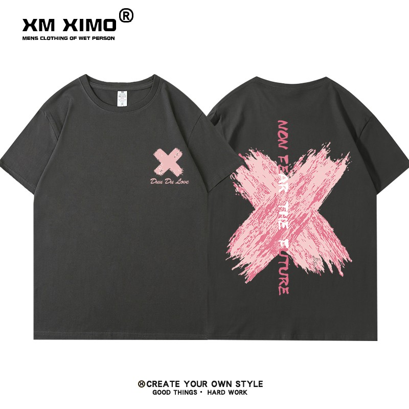 Áo thun ngắn tay XM XIMO in hình "Dấu X" áo phông