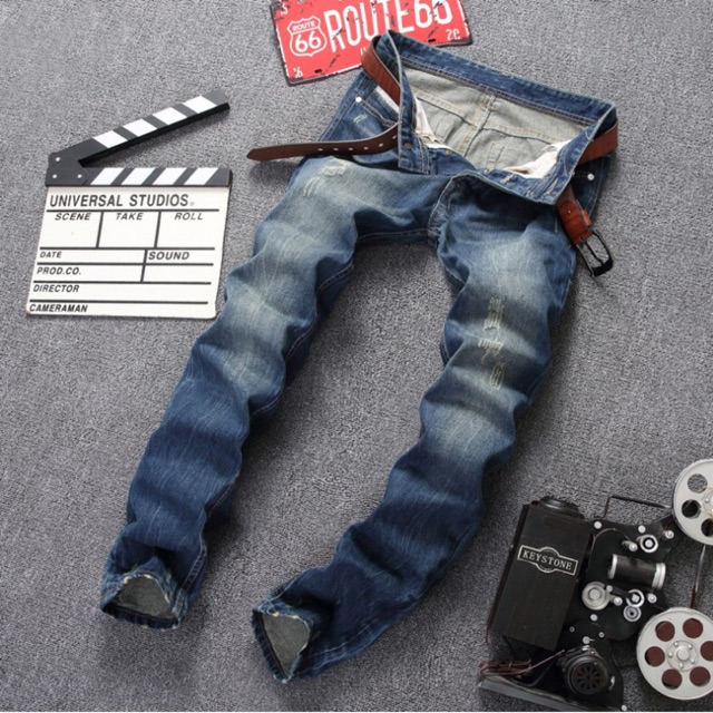 Balplein Quần Jean Âu Mỹ chất cotton cao cấp