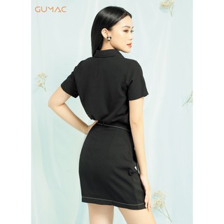 Chân váy chạy chỉ GUMAC CV06972_DEN