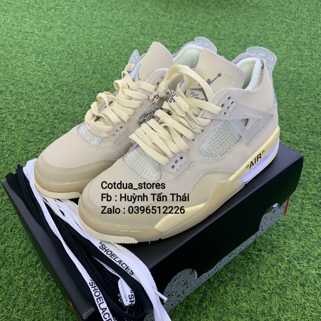 Giầy thể thao bóng rổ jordan ofwhite 4 chuẩn 1:1 chất lượng ( full phụ kiện + free ship ) | BigBuy360 - bigbuy360.vn
