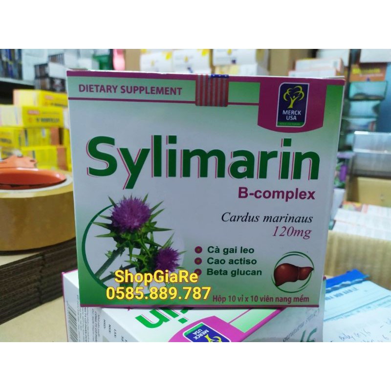 BỔ GAN-MÁT GAN GIẢI ĐỘC GAN SILYMARIN 120mg tăng cường chức năng gan Hộp 100 viên