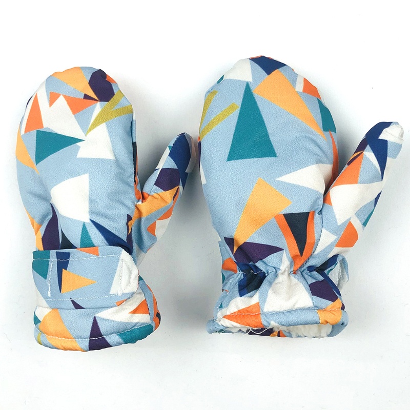 Đôi Găng Tay Trượt Tuyết Giữ Ấm Chống Thấm Nước Bảo Vệ Toàn Diện Cho Trẻ Em