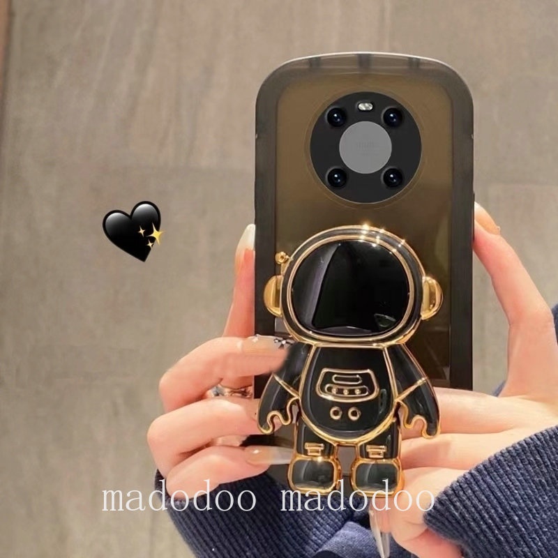 Casing Samsung Galaxy A20S A51 A20 A30 A7 J6 Plus 2018 J7 Pro J2 Prime Multicolor Airbag Clear Soft Phone Case Cute Ins Trend Cool Astronaut Stand Full Fine Hole Back Cover NKS 10