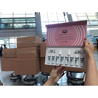 Nguyên set 10 ống tinh chất DNA Salmon Cá Hồi tái tạo phục hồi da yếu, da sau vi tảo mẫu mới nhất