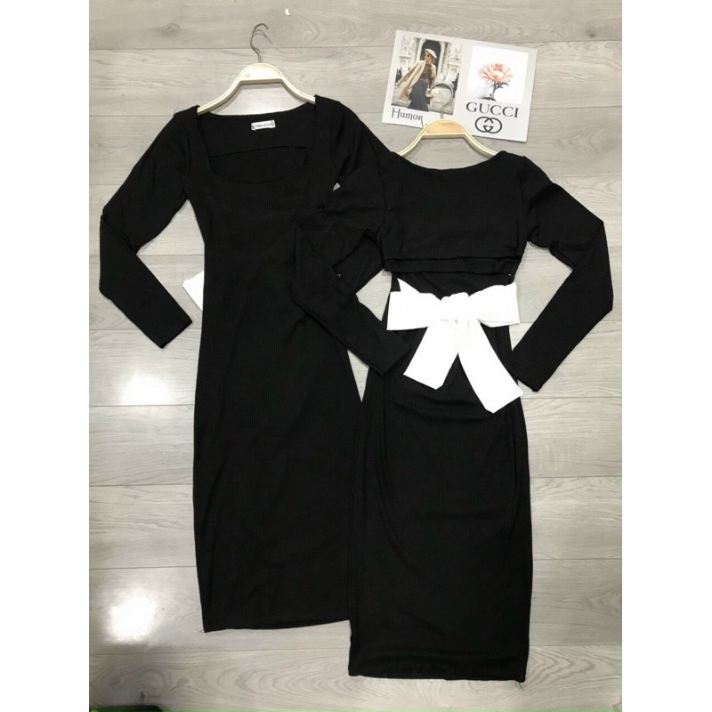 Váy body buộc nơ hở lưng sexy | BigBuy360 - bigbuy360.vn