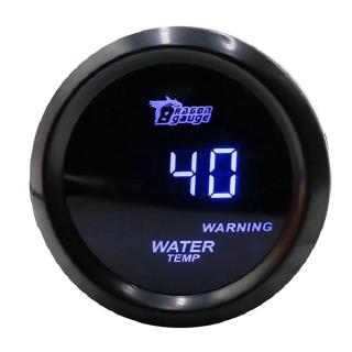 Đồng hồ đo nhiệt độ nước trong động cơ xe ô tô kích thước 52mm hiển thị đèn LED xanh dương 12V