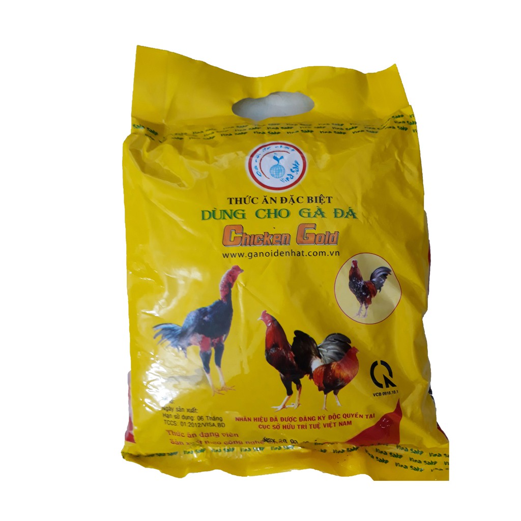 [Mã 159FMCGSALE giảm 8% đơn 500K] Cám Gà Đá Chicken Gold Nhỏ 1kg - Thức Ăn Gà [GÀ VÀNG 1KG]