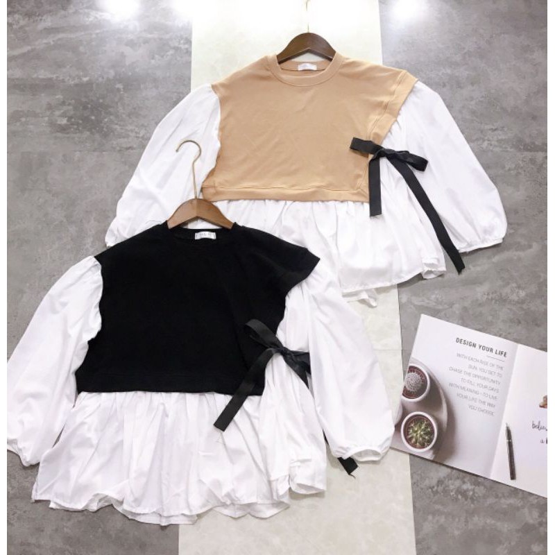 [ Mã WASTRUN4 giảm 10% tối đa 30K đơn 99K] Áo sơmi babbydoll cổ zen dài tay | BigBuy360 - bigbuy360.vn