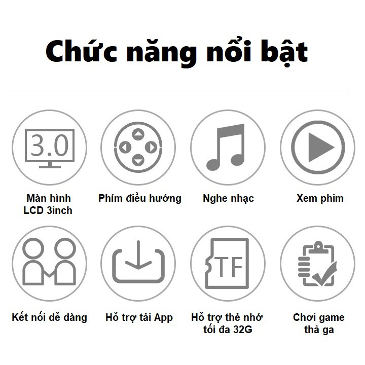 [Mã 151ELSALE hoàn 7% đơn 300K] Máy chơi game cầm tay nghe nhạc xem phim bộ nhớ trong 16G Ruizu S100 | BigBuy360 - bigbuy360.vn