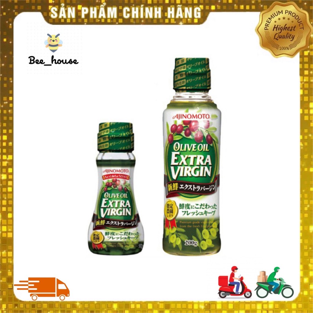 Dầu Olive Extra Virgin siêu nguyên chất Ajinomoto Nhật  70gr/200gr - Bee house