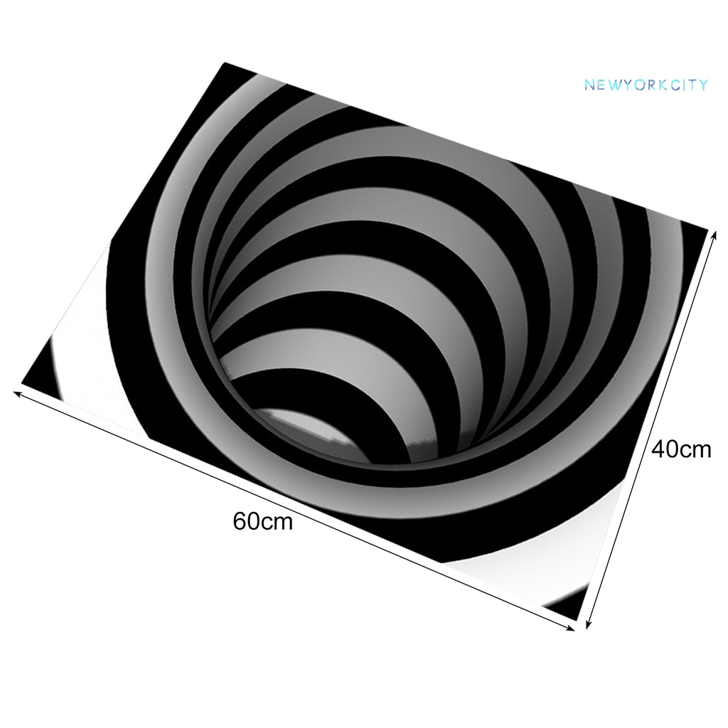 Thảm lót cửa chùi chân Polyester 3D Thấm Hút Tốt Chống Trượt Cho Phòng Ngủ