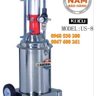 Máy bơm mỡ khí nén inox Kocu US-8 12 lít