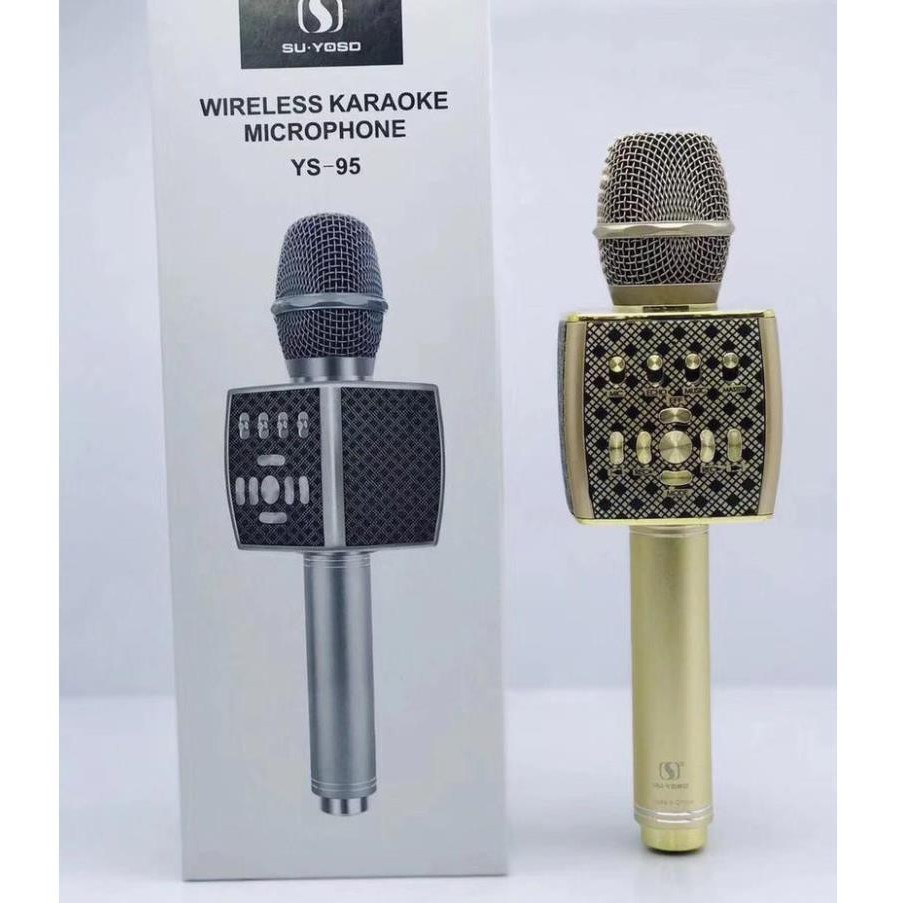 [Mã ELHACE giảm 4% đơn 300K] Micro Karaoke Bluetooth YS-95, Mic Livestream Tích Hợp Siêu Bass ÂmThanh Sống Động