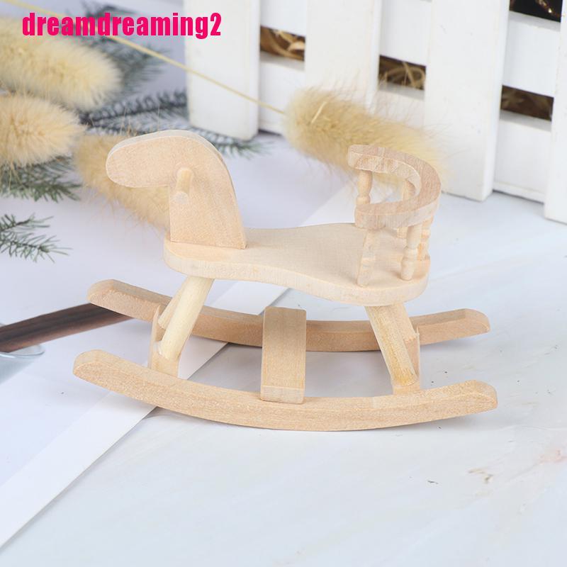 Ghế Gỗ Tỉ Lệ 1 / 12 Trang Trí Nhà Búp Bê