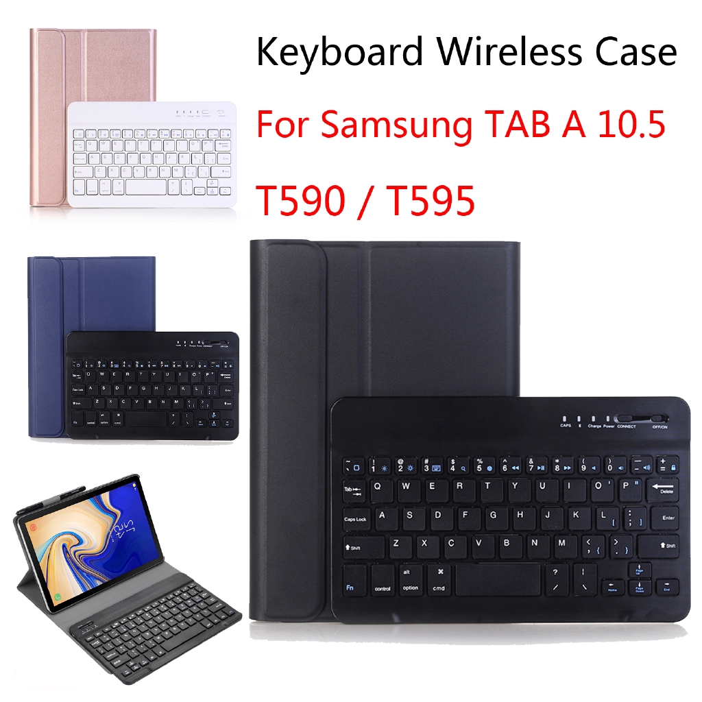 Bao da máy tính bảng với bàn phím không dây cho SAMSUNG TAB A 10.5 T590 / T595