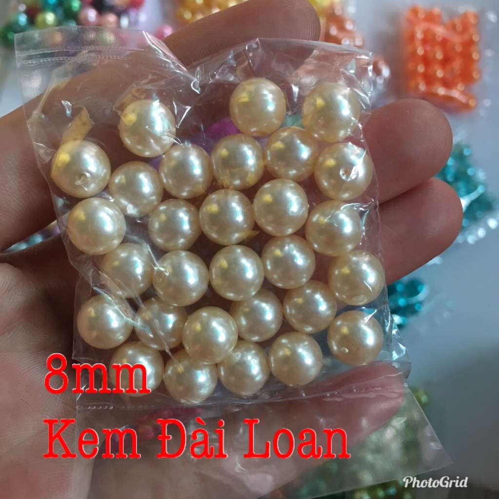 Hạt cườm nhựa nhiều màu giả trai LOẠI TỐT