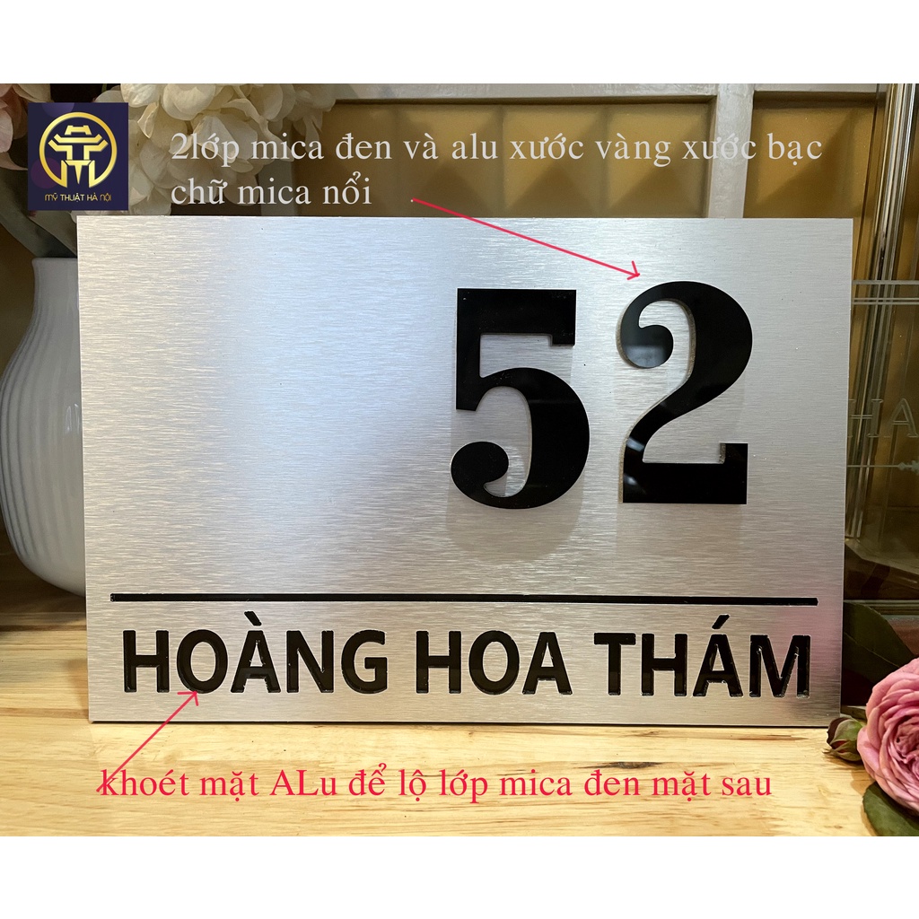 Bảng Số Nhà Trọ - Biển Số Nhà Giá Rẻ Dùng Cho Chung Cư, Tập Thể, Xóm Trọ, Bằng Alu, Mica Xanh