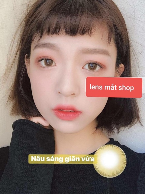 Kính áp tròng thái lan- các mẫu nâu tây sáng