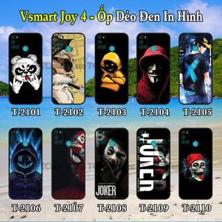 Ốp lưng Vsmart Joy 4 dẻo đen in hình Cool Ngầu