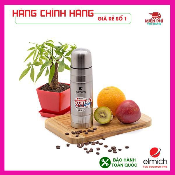 BÌNH GIỮ NHIỆT ELMICH 1000ML, BÌNH GIỮ NHIỆT ELMICH NHẬP KHẨU 1000ml, GIỮ NHIỆT 24H, CHẤT LIỆU INOX.