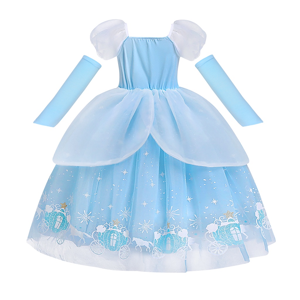 Bán Chạy Đầm Công Chúa Lọ Lem Hóa Trang Halloween Cho Bé Gái Có Ren Và Bướm Để Làm Công Chúa Nhỏ Hơn