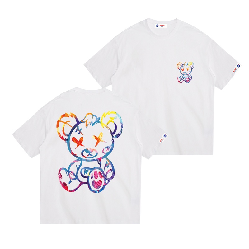 NASA Áo Thun Ngắn Tay Form Rộng Phong Cách Năng Động Trẻ Trung Dành Cho Cả Nam Và Nữ