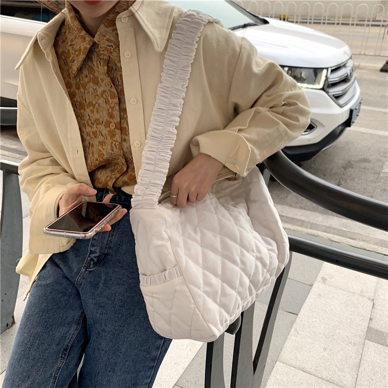 Túi đeo vai IELGY vải canvas Hàn Quốc xinh xắn cho nữ