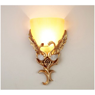 Bảo hành 1 năm Đèn Led treo tường gắn tường nhà cầu thang Led , đèn tường mạ đồng giá rẻ thiên nga